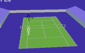 International 3D Tennis - Commodore 64
