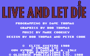 James Bond 007 - Live and let die - Commodore 64