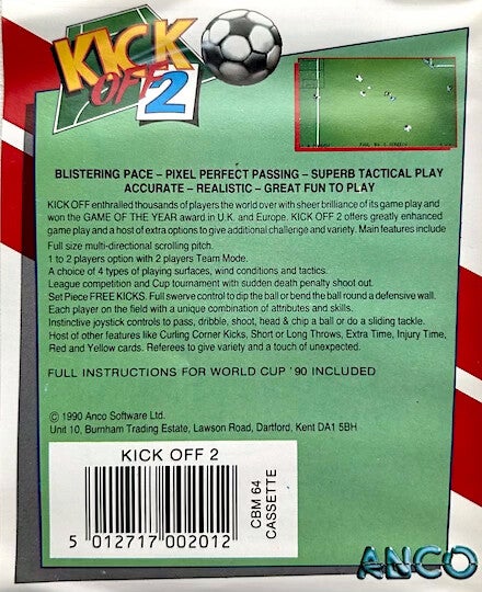 Kick Off 2 - Commodore 64