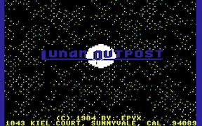 Lunar Outpost - Commodore 64
