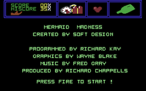 Mermaid Madness - Commodore 64