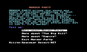 Make Your Own Murder Party - Commodore 64