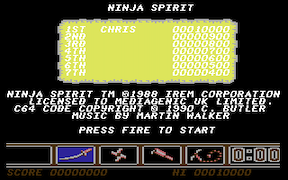 Ninja Spirit - Commodore 64