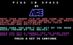 Pigs in Space - Commodore 64