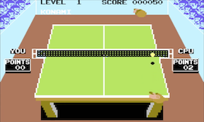 Konami's Ping Pong - Commodore 64