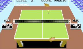 Konami's Ping Pong - Commodore 64