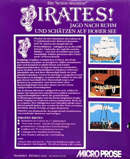 Sid Meier's Pirates! - Commodore 64