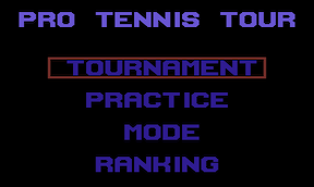 Pro Tennis Tour - Commodore 64