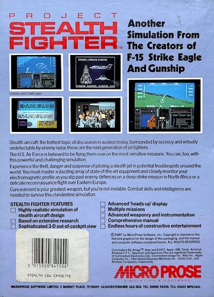 Project Stealth Fighter - Commodore 64