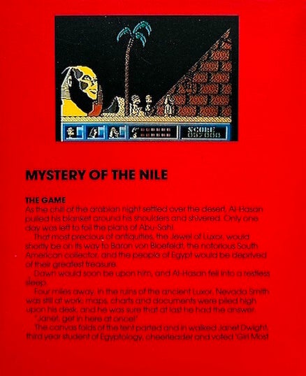 Mystery of the Nile - Commodore 64