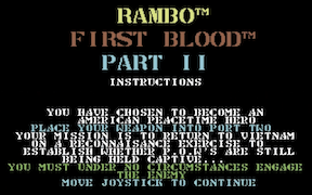 Rambo First Blood Part 2 - Commodore 64