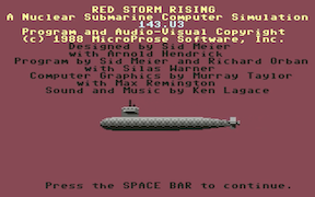 Red Storm Rising - Commodore 64