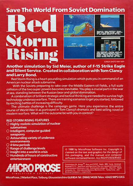 Red Storm Rising - Commodore 64