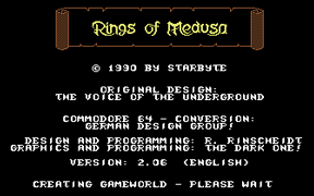 Rings of Medusa - Commodore 64