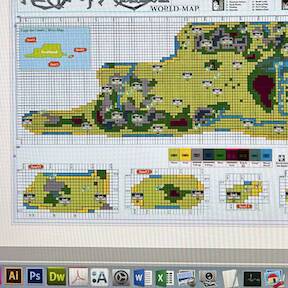 Rings of Medusa World Map - Commodore 64