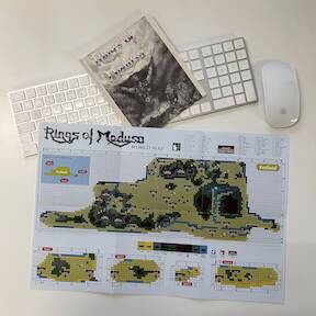Rings of Medusa World Map - Commodore 64
