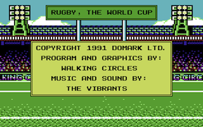Rugby - The World Cup - Commodore 64