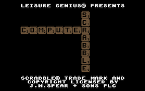 SCRABBLE De Luxe - Commodore 64