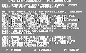 Das Spukschloß - Commodore 64