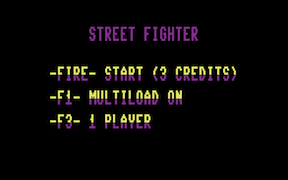 Street Fighter European Version - Commodore 64