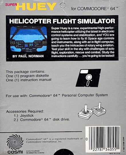 Super Huey - Commodore 64