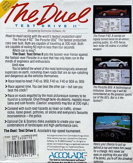 Test Drive II - The Duel - Commodore 64