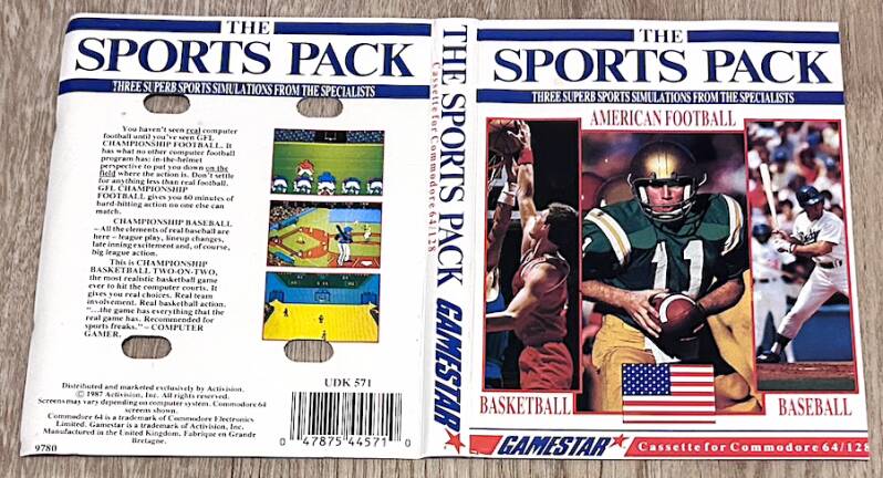 The Sports Pack - Gamestar - Commodore 64
