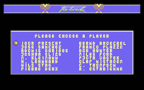 Tie-Break · Commodore 64