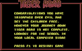 Tiger Road - Commodore 64