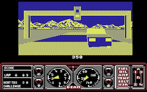 Hard Drivin' - Commodore 64