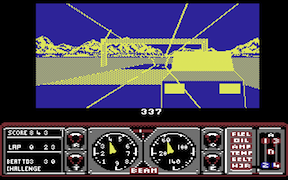 Hard Drivin' - Commodore 64