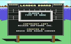 World Class Leader Board - Commodore 64