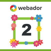 webador Meilenstein - 2. Geburtstag