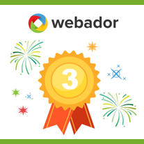 webador Meilenstein - 3. Geburtstag