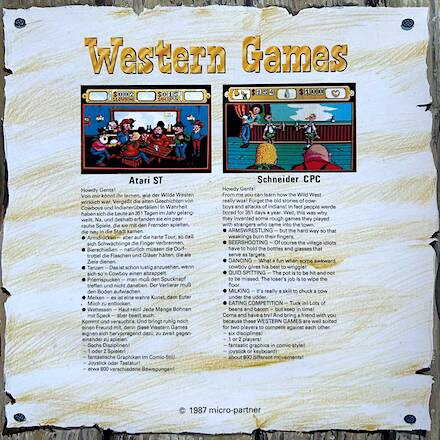 Western Games - Commodore 64