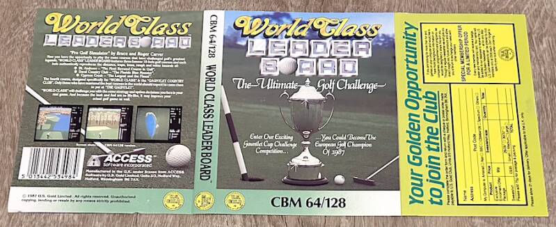 World Class Leader Board - Commodore 64
