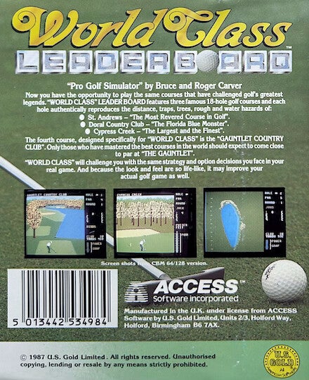 World Class Leader Board - Commodore 64