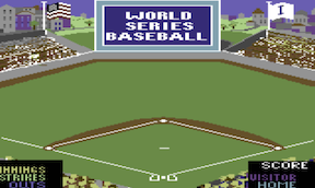 World Series Baseball - Commodore 64
