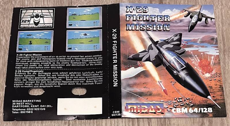 X-29 Fighter Mission - Commodore 64