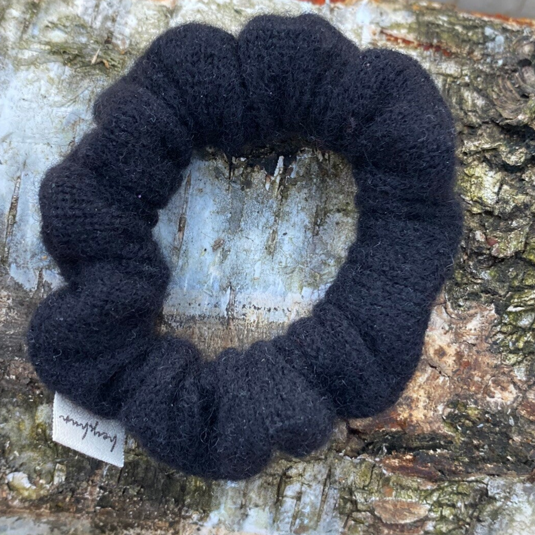 Kaschmir Scrunchie Schwarz