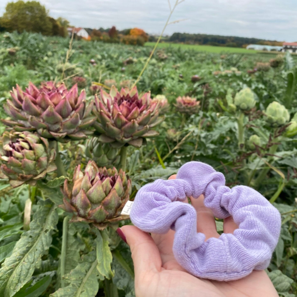 Kaschmir-Scrunchie Flieder