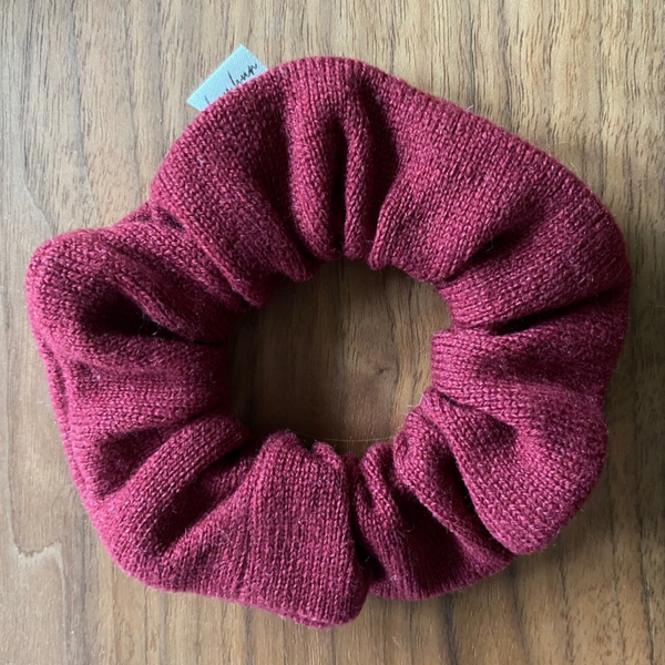 Kaschmir-Scrunchie Bordeaux