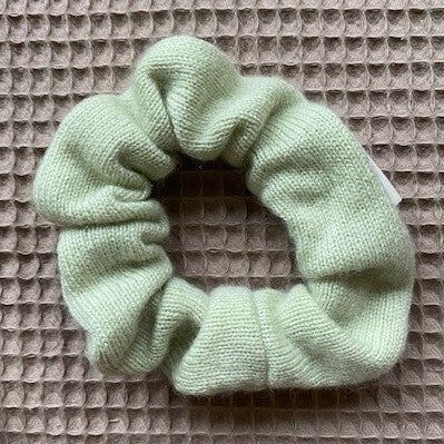 Kaschmir-Scrunchies helles Mintgrün