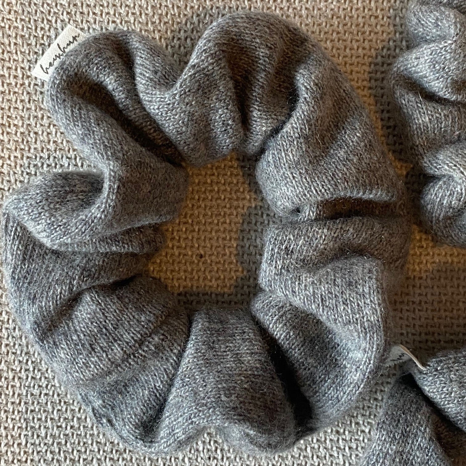 Kaschmir-Scrunchie Stealgrey