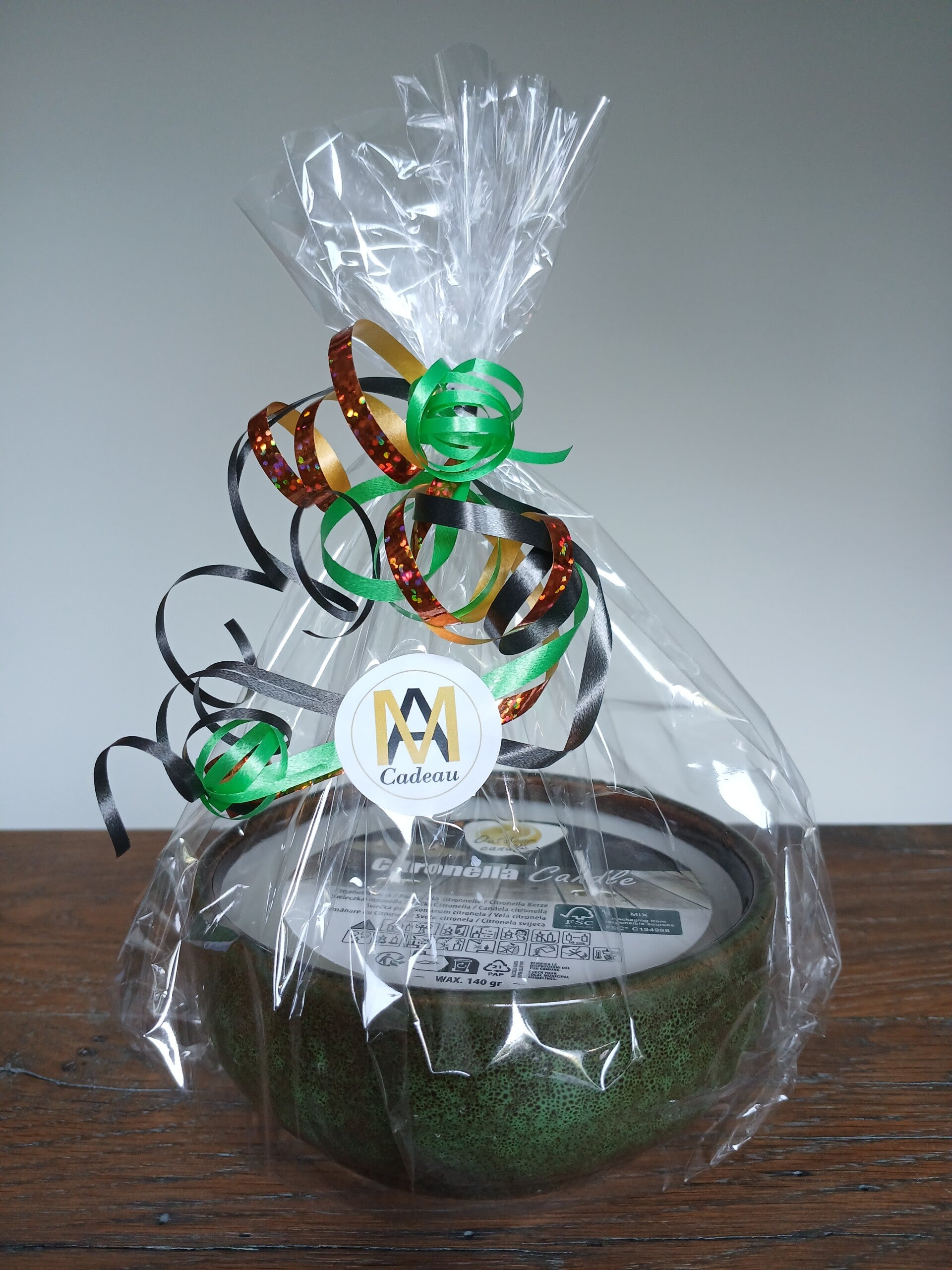 Citronella kaars voor buiten Groen