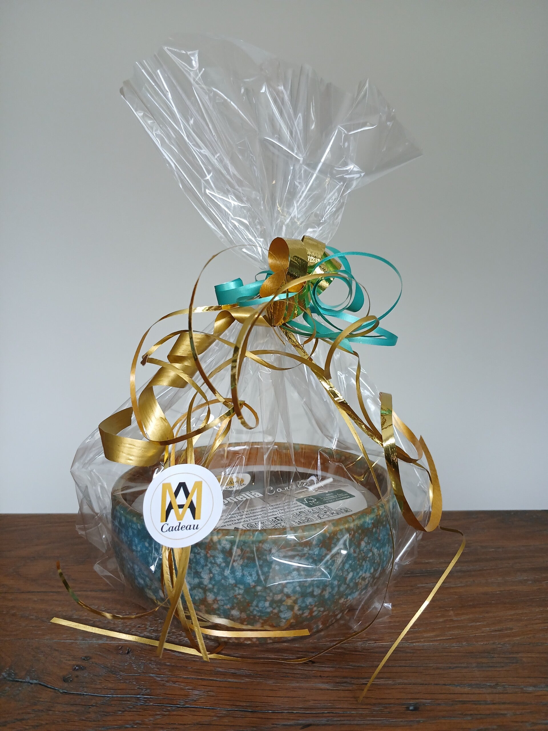 Citronella kaars voor buiten Turquoise