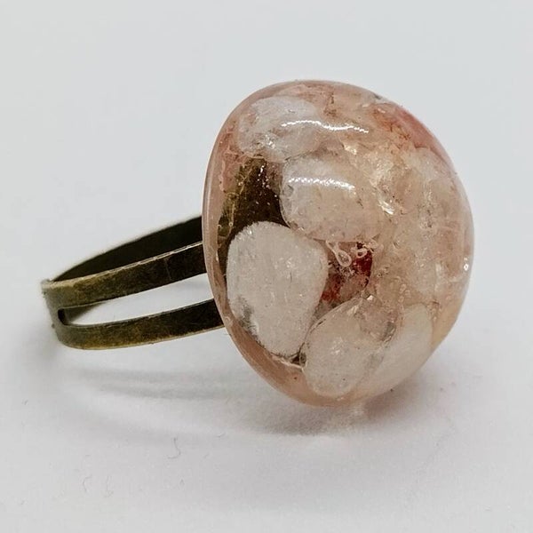 Stijlvolle ring met rode Kristal