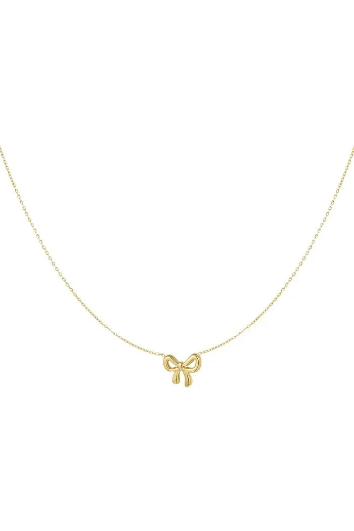 Small bow necklace