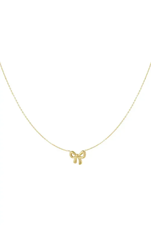 Small bow necklace