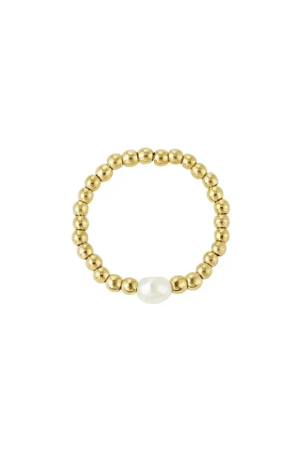 Pearl & beads ring